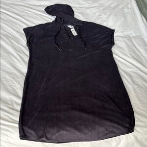 Black Hooded Dress by Soma Weekend XXL